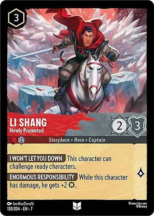 Li Shang - Appena Promosso Card Front