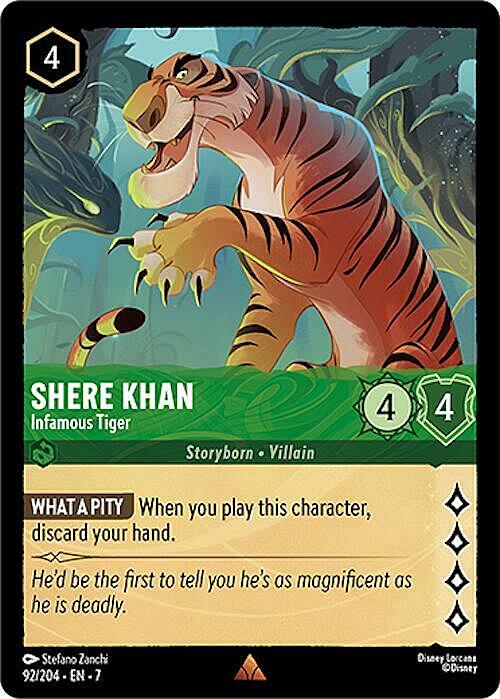 Shere Khan - Infamous Tiger Card Front