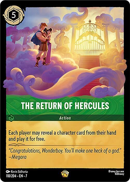 The Return of Hercules Card Front