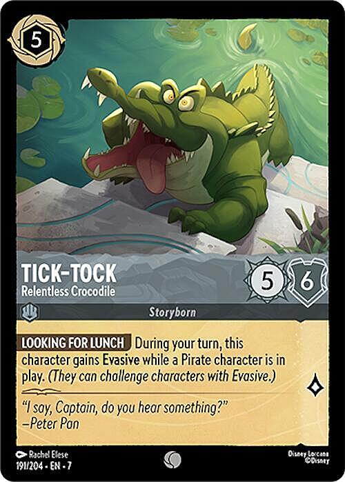 Tick-Tock - Relentless Crocodile Card Front