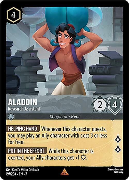 Aladdin - Research Assistant Card Front