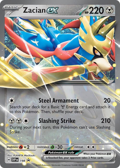 Zacian ex Card Front