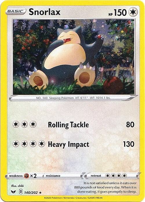 Snorlax Card Front