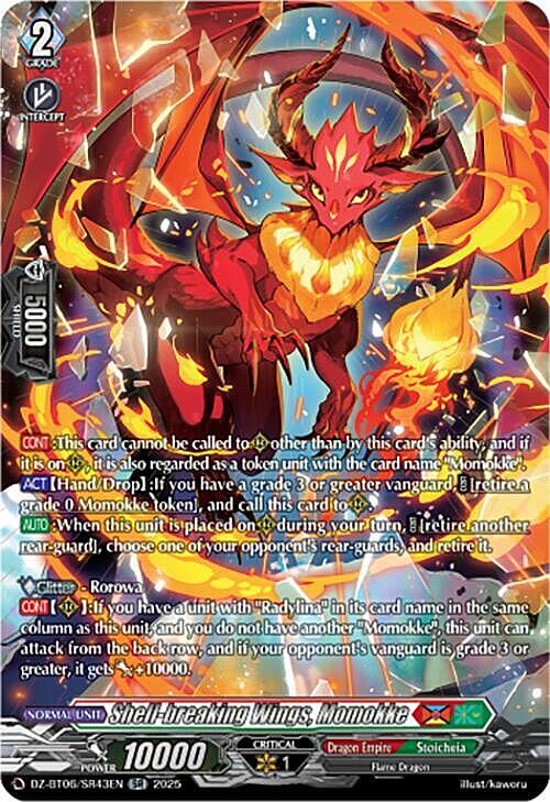 Shell-breaking Wings, Momokke Card Front