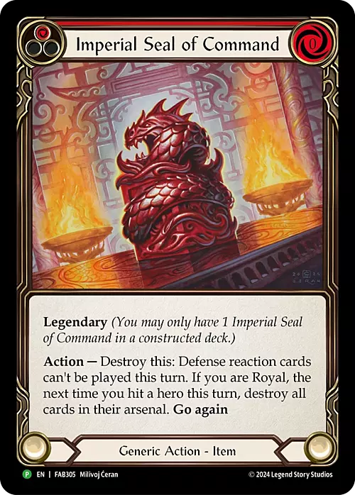 Imperial Seal of Command Card Front