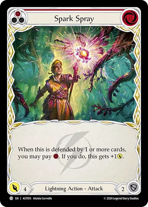 Spark Spray - Red Card Front