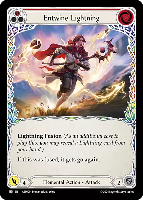 Entwine Lightning - Red Card Front
