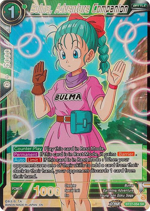 Bulma, Adventure Companion Card Front