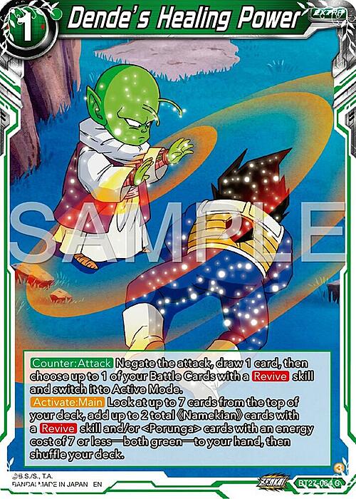 Dende's Healing Power Card Front