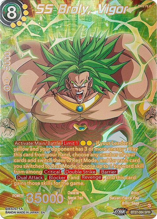SS Broly, Vigor Card Front