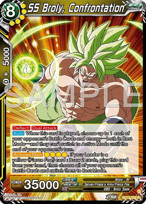SS Broly, Confrontation Card Front