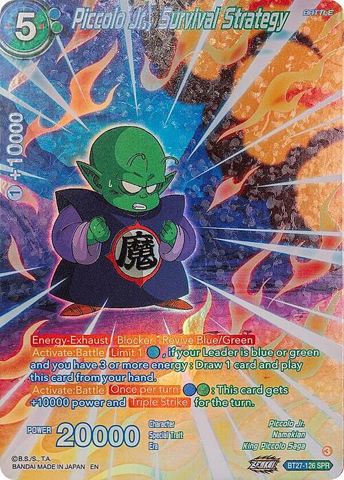 Piccolo Jr., Survival Strategy Card Front