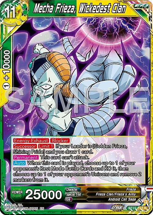 Mecha Frieza, Wickedest Clan Card Front