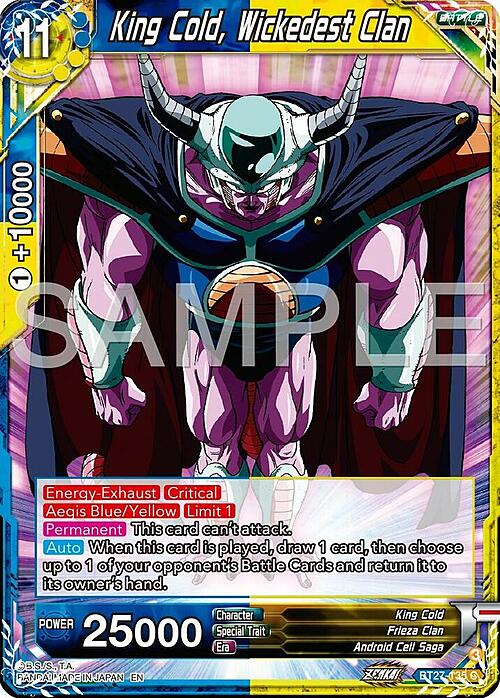 King Cold, Wickedest Clan Card Front