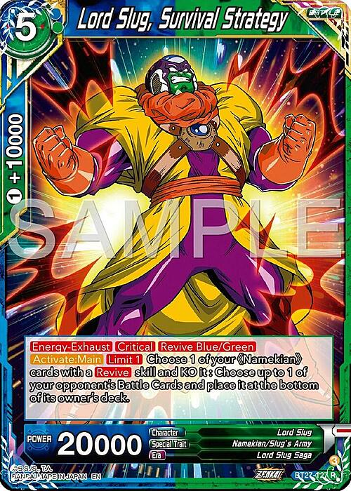 Lord Slug, Survival Strategy Card Front