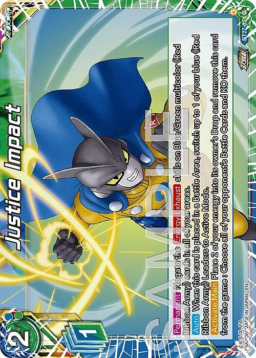 Justice Impact Card Front