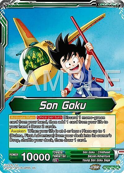 Son Goku // Son Goku & Bulma, First Encounter Card Front