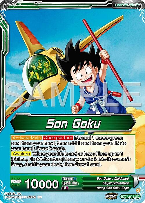 Son Goku // Son Goku & Bulma, First Encounter Card Front