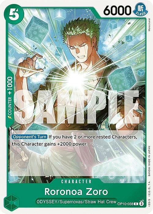 Roronoa Zoro Card Front