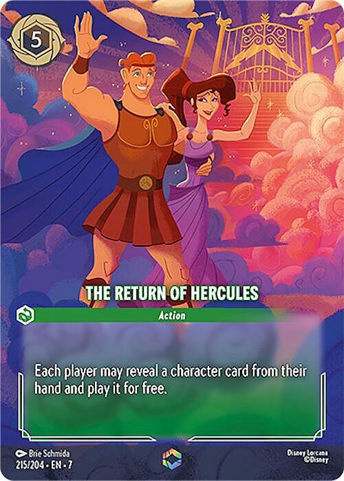 The Return of Hercules Card Front