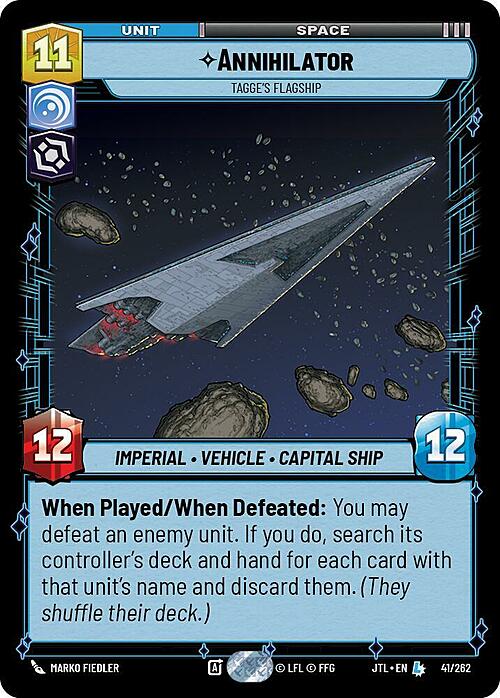 Annihilator - Tagge's Flagship Card Front