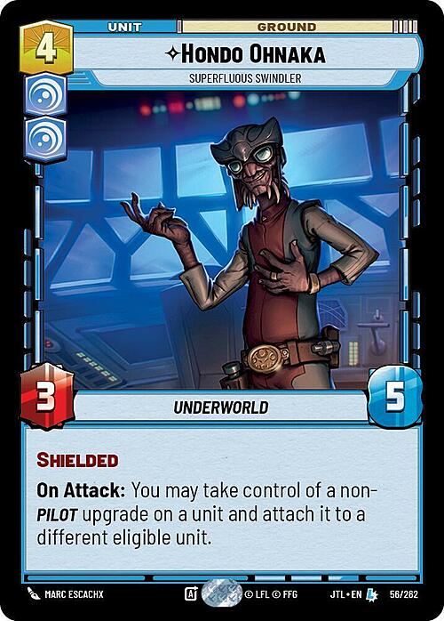 Hondo Ohnaka, Inutile Imbroglione Card Front