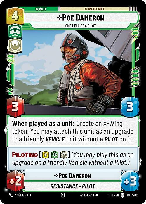 Poe Dameron, Un Fenomeno Di Pilota Card Front