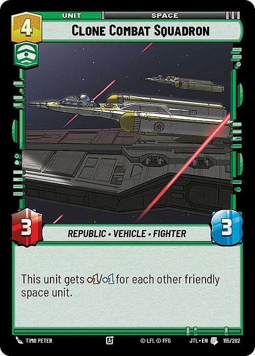 Clone Combat Squadron Card Front