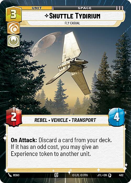 Shuttle Tydirium - Fly Casual Card Front