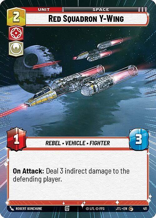 Red Squadron Y-Wing Card Front