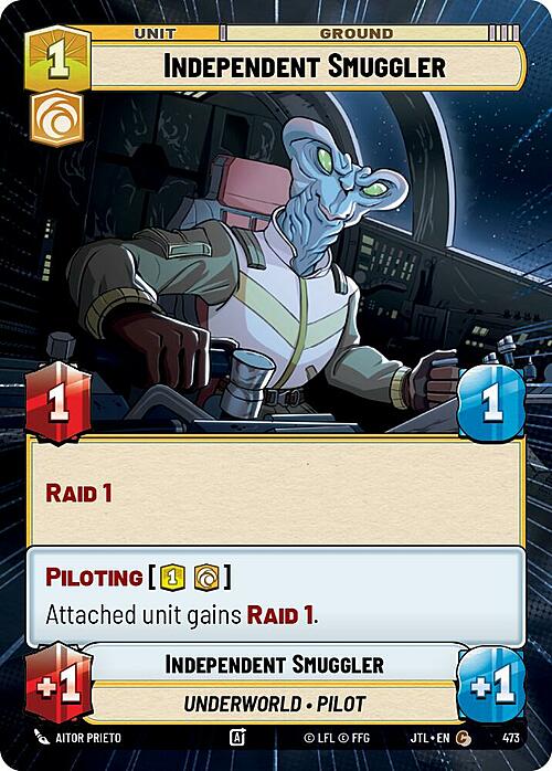 Independent Smuggler Card Front