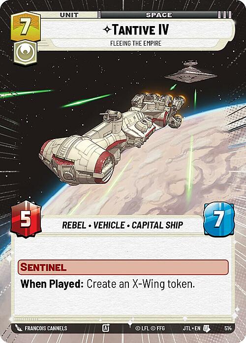 Tantive IV, In Fuga Dall'Impero Card Front