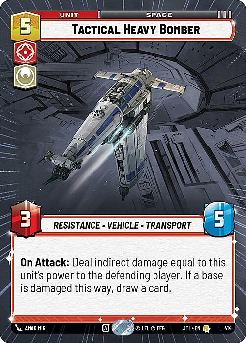 Tactical Heavy Bomber Card Front
