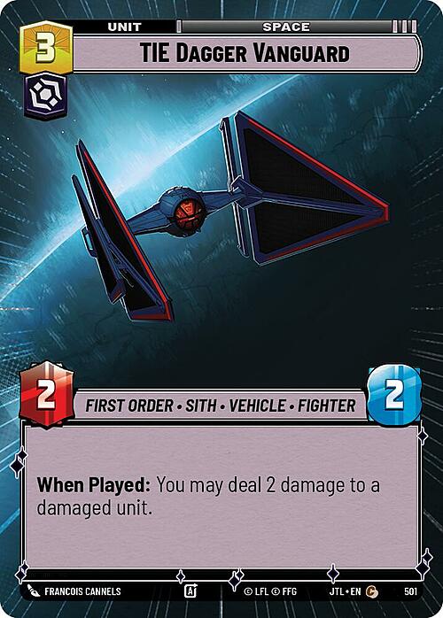 TIE Dagger Vanguard Card Front