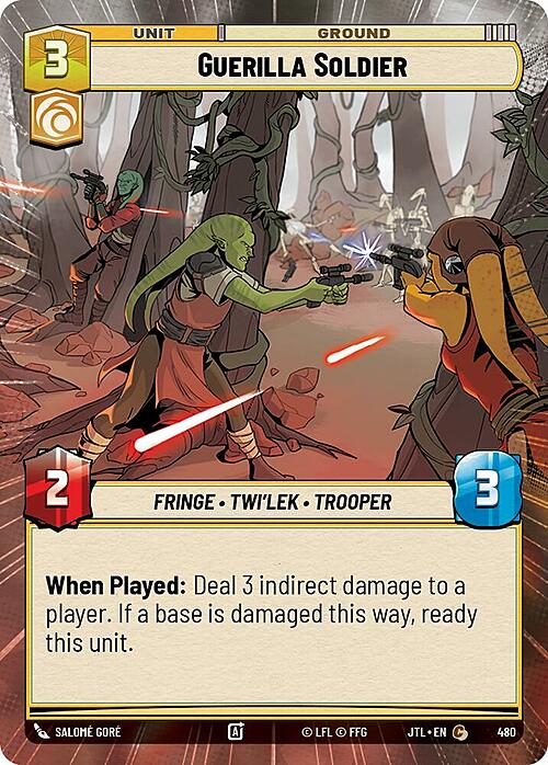 Guerilla Soldier Card Front