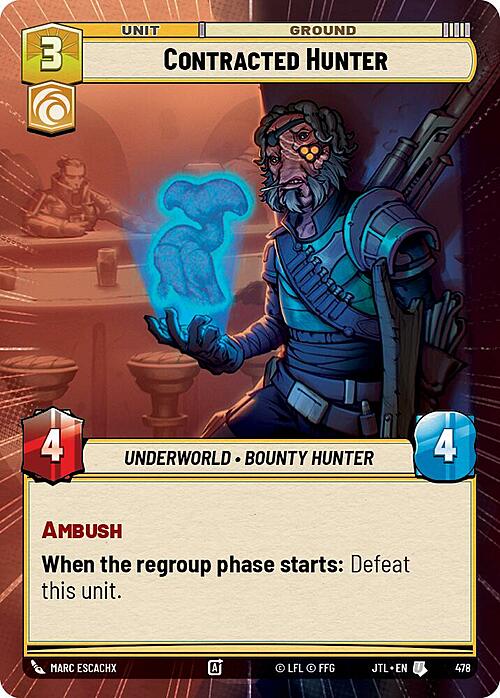 Cacciatore a Contratto Card Front