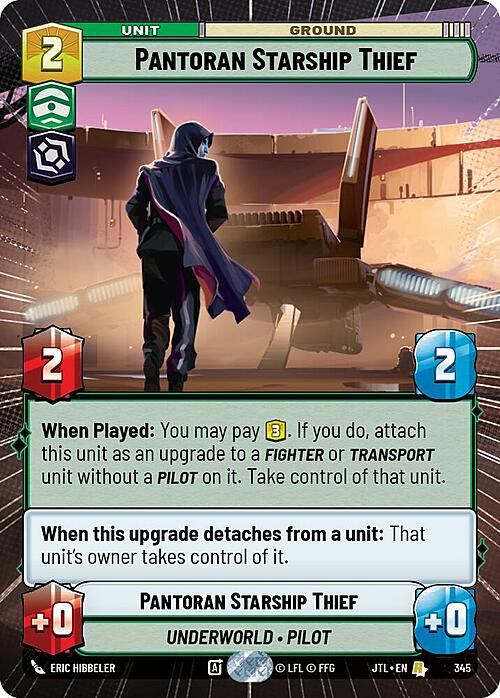 Pantoran Starship Thief Card Front