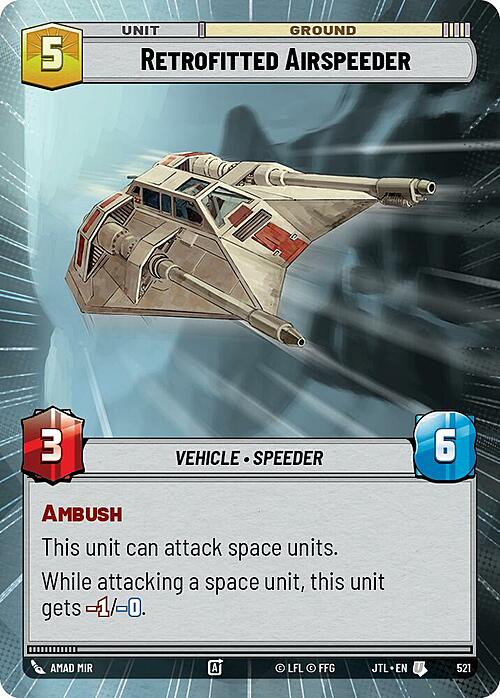 Retrofitted Airspeeder Card Front
