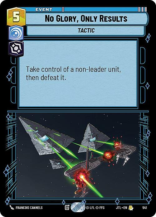 No Glory, Only Results Card Front