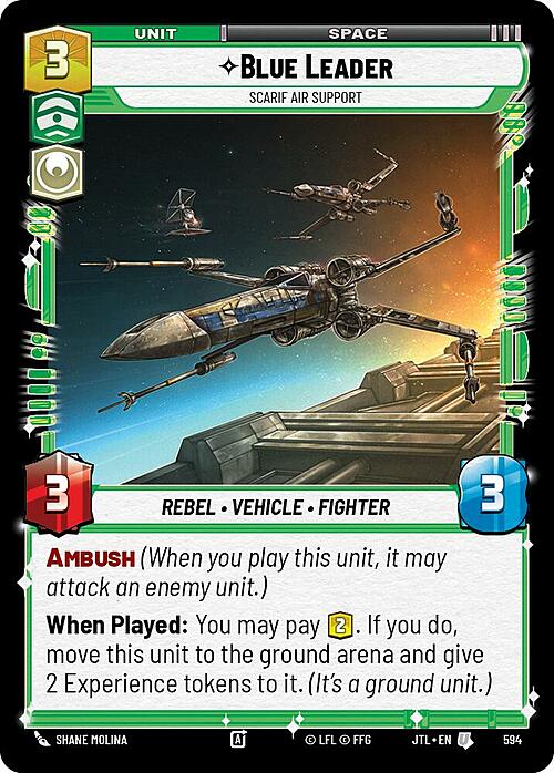 Blue Leader - Scarif Air Support Card Front