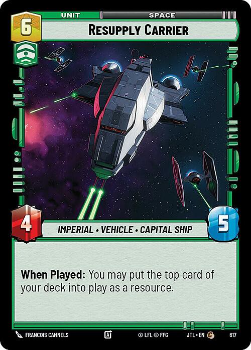 Resupply Carrier Card Front