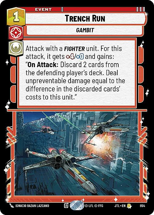 Trench Run Card Front