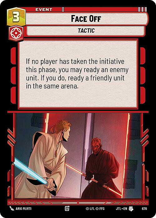 Face Off Card Front