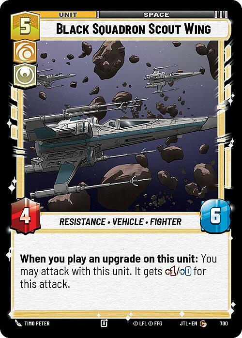 Ala Esploratrice della Squadriglia Nera Card Front