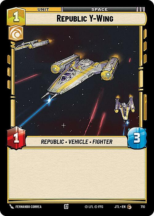Republic Y-Wing Card Front