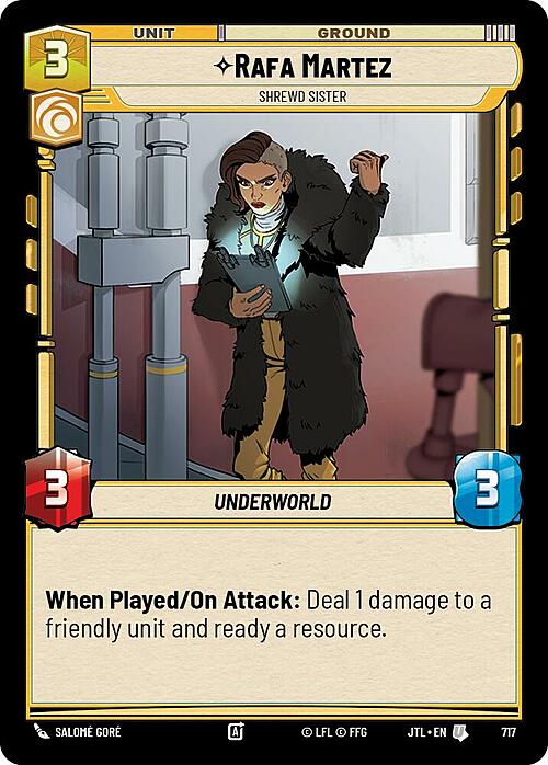 Rafa Martez - Shrewd Sister Card Front