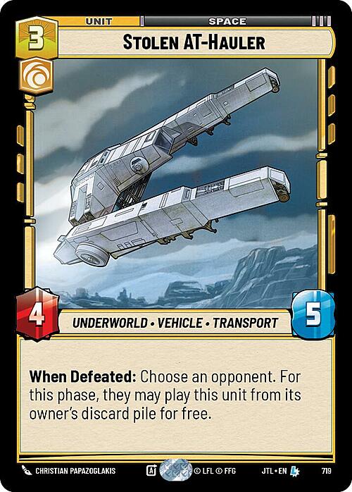 Stolen AT-Hauler Card Front