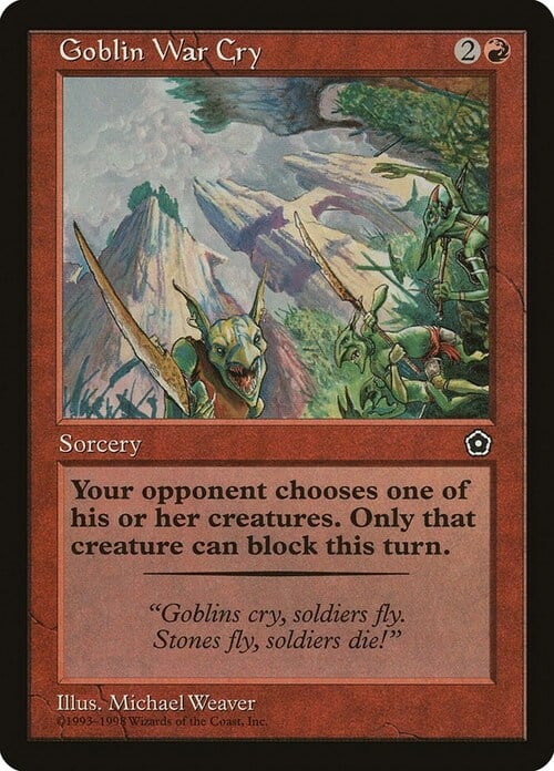 Grido di Battaglia dei Goblin Card Front