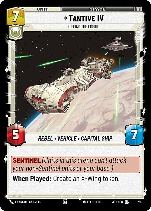 Tantive IV - Fleeing the Empire Card Front