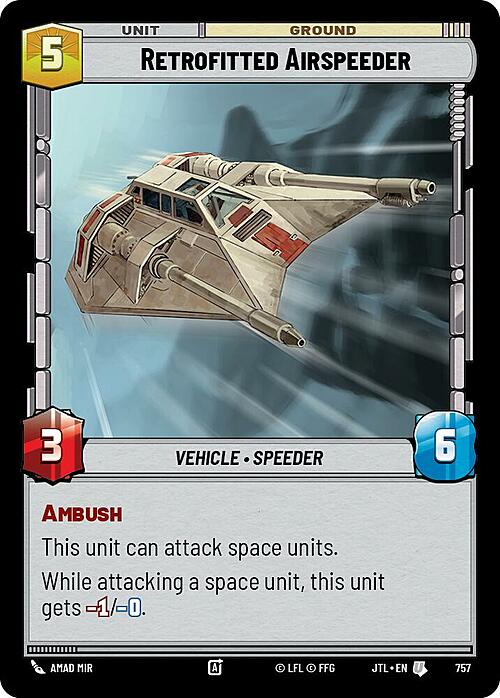 Retrofitted Airspeeder Card Front